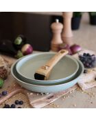 Set de 2 sartenes colorama de aluminio con mango de celadón - 22/26 cm