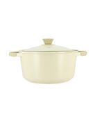 Pentola in alluminio riciclato in ghisa pura beige - D.24cm