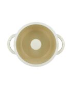 Pentola in alluminio riciclato in ghisa pura beige - D.24cm