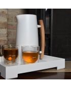 Lot de 2 verres thermo double paroi transparents - 9,3x8,5 cm