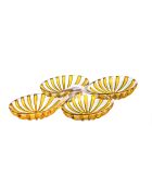 Ensemble de 2 plats hors d'oeuvres ambre - 31x22,5 cm