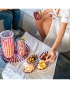 Ensemble de 2 plats hors d'oeuvres ambre - 31x22,5 cm