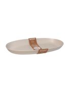 Plat de service Tierra blanc laiteux - 4,2x41 cm