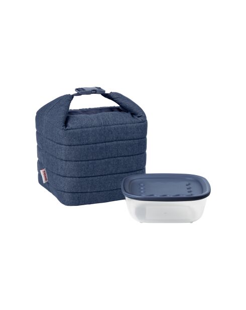 Bolsa aislante pequeña con compartimento para guardar unos vaqueros prácticos, 22 x 22 cm