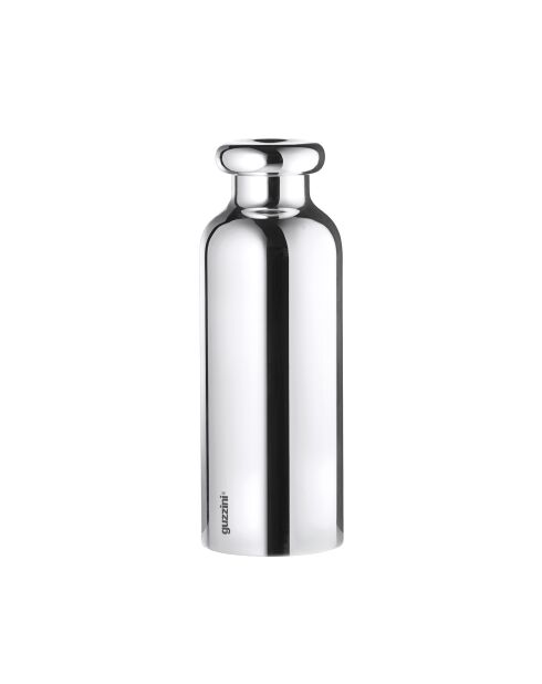 Bouteille isotherme de voyage chrome - 21,2x7,3 cm