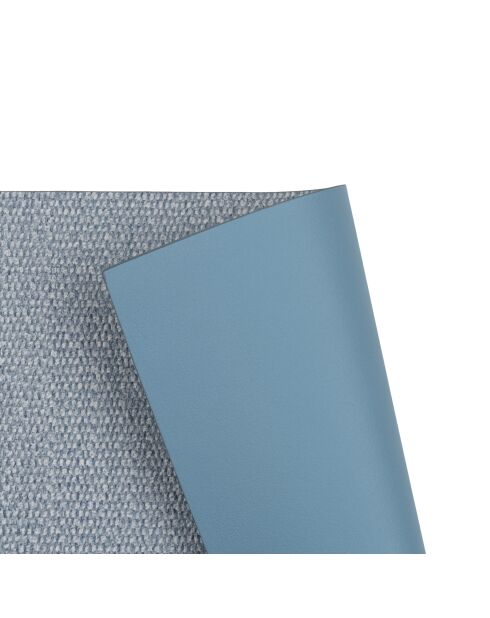 Silkstone dubbelzijdige placemat mat lichtblauw - 44 cm