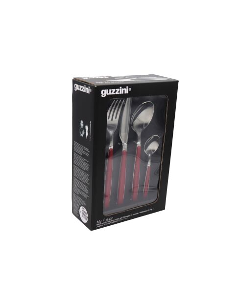 My Fusion 24-teiliges Besteckset rot