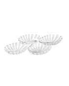 Ensemble de 2 plats hors d'oeuvres nacre - 31x22,5 cm