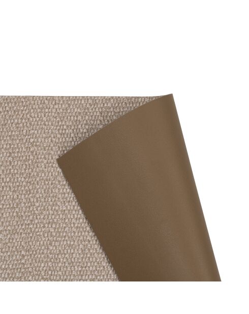 Mantel individual Silkstone de doble cara, color moca claro, 44 cm