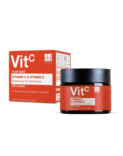 Duo hydratant et sérum visage anti-âge à la vitamine C - 2 pièces - 60ml + 30ml