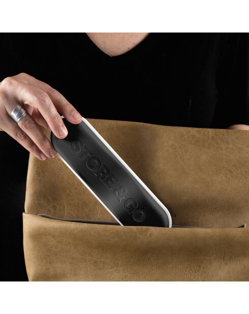 Weißes Store&Go Reisebesteck mit Box - 2x19 cm