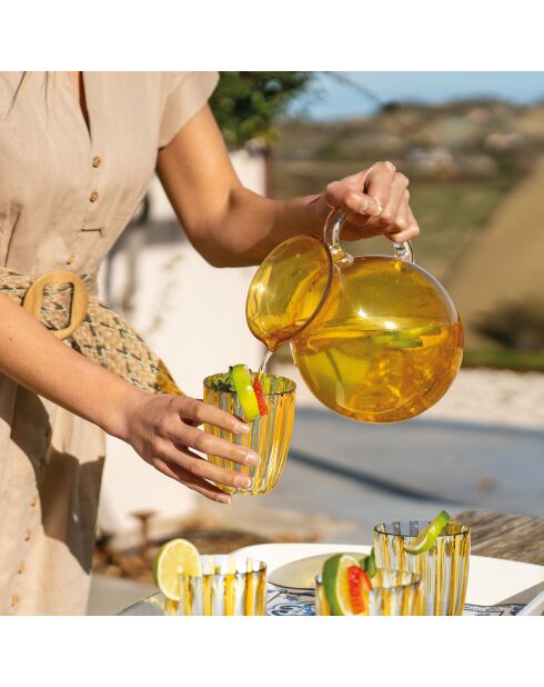 Carafe Balloon Dolcevita ambre - 20x20 cm