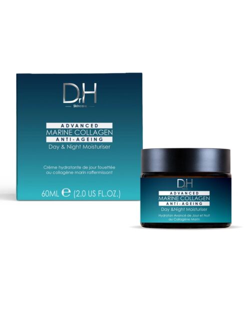 Crème hydratante jour et nuit au collagène marin - 60 ml