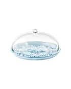 Plateau à gateau Josephine bleu clair poudré - 16x30,4 cm