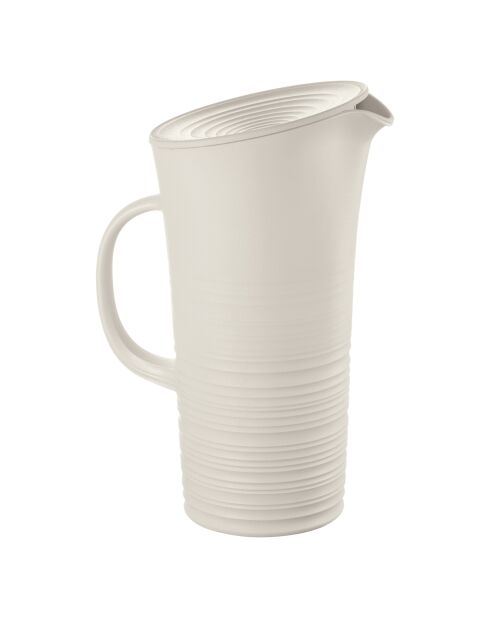 Carafe avec couvercle Tierra blanc laiteux - 26,9x18,7 cm