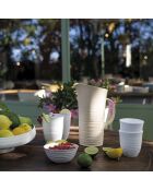 Carafe avec couvercle Tierra blanc laiteux - 26,9x18,7 cm