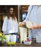 Carafe avec couvercle Tierra blanc laiteux - 26,9x18,7 cm