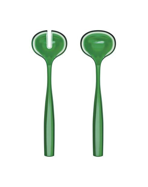 Dolcevita Smaragd-Salatbesteck - 2x10 cm
