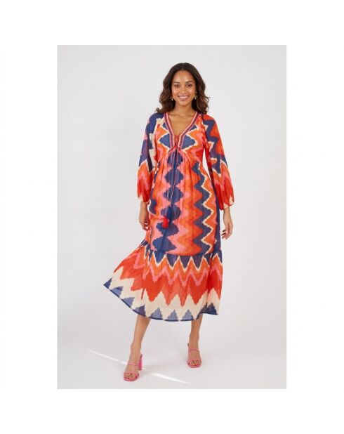 Robe en coton Pelaine rouge