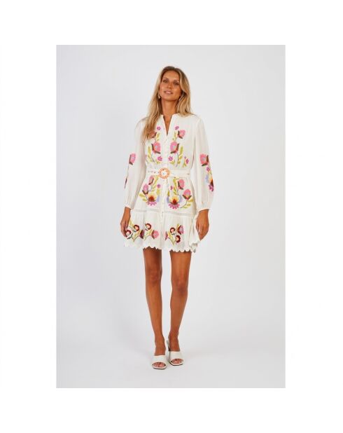 Robe en coton Charlene écrue