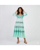 Robe en coton Caracas verte