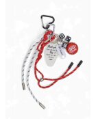 C2 #7 roter Taschenanhänger