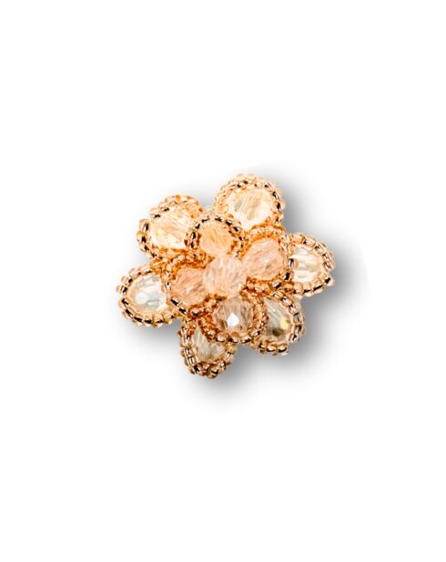 2 Clips bouton c4 #108 roses