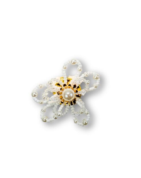 2 Clips bouton c4 #106 blancs