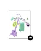 Colgante de bolso verde C3 #53