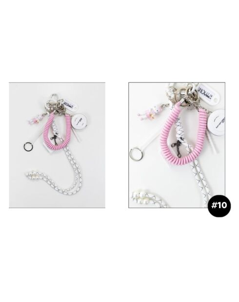 C1 #10 pinker Taschenanhänger