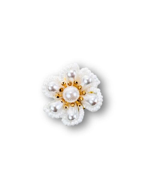 2 weiße C4 #107 -Knopfclips