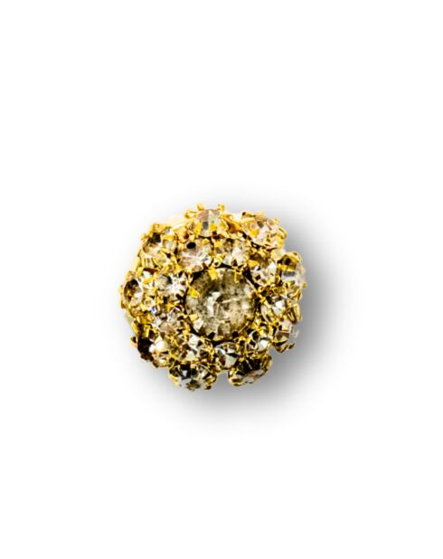 2 Clips bouton c4 #102 dorés