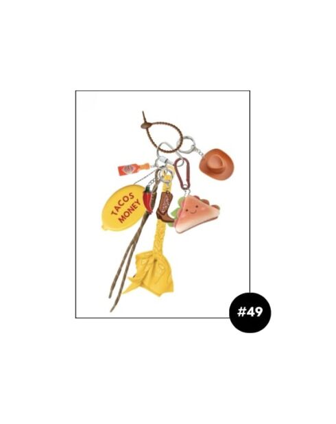 Colgante para bolso amarillo C3 #49