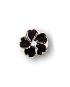 2 schwarze C4 #101 -Knopfclips