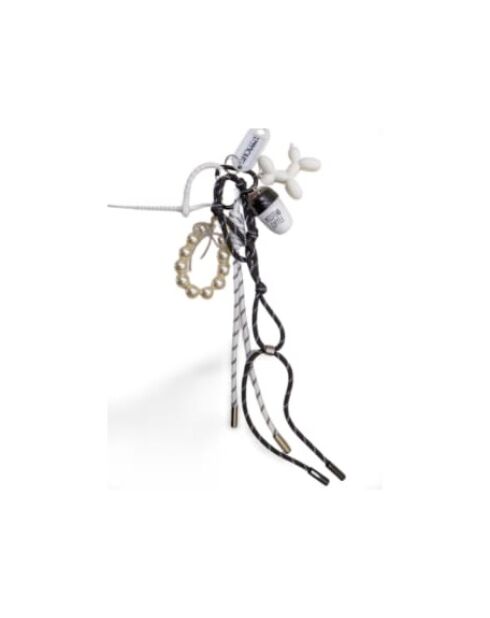 Colgante para bolso C2 #20 blanco/negro