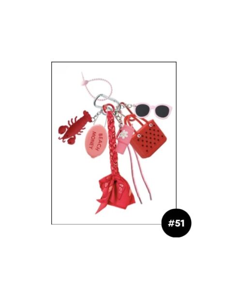 Colgante de bolso rosa C3 #51