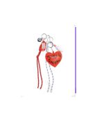 C2 #4 roter Taschenanhänger