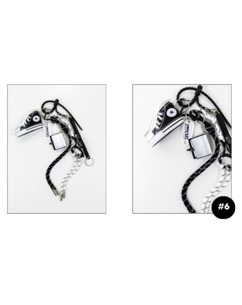 C1 #6 schwarzer Taschenanhänger