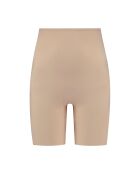 Pantaloncini modellanti beige a vita alta