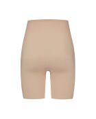 Pantaloncini modellanti beige a vita alta