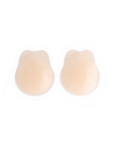 Beigefarbene Silikon-Push-up-Klebepads in Kaninchenform