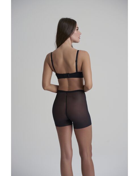 Shorty en tulle gainant noir