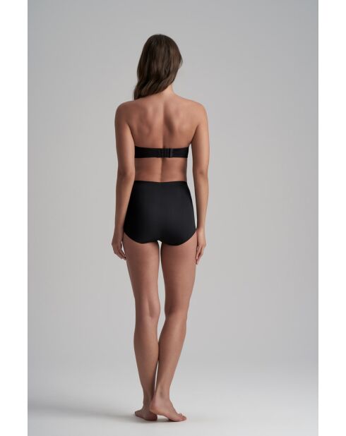 Confezione da 2 mutandine nere a vita media Smooth Essentials