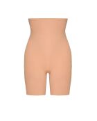 Pantalones cortos de cintura alta con estampado de miel