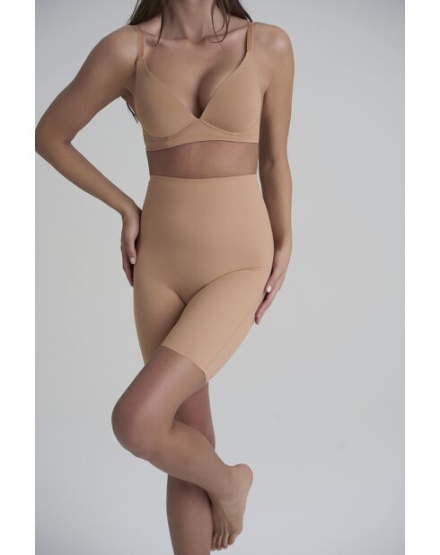 Short taille haute sculptant miel
