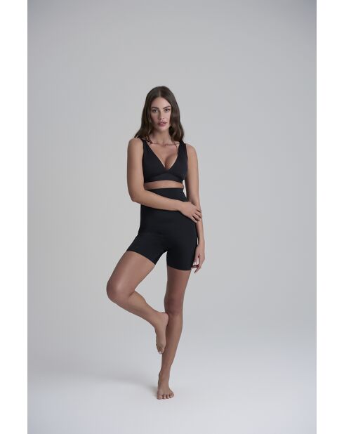 Short invisible taille haute noir
