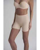 Shorty sculptant taille mi-haute beige