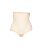 Beige slipje van tule met hoge taille
