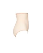 Beige slipje van tule met hoge taille