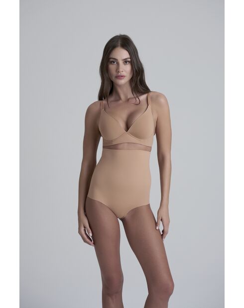 Culotte gainante taille haute miel